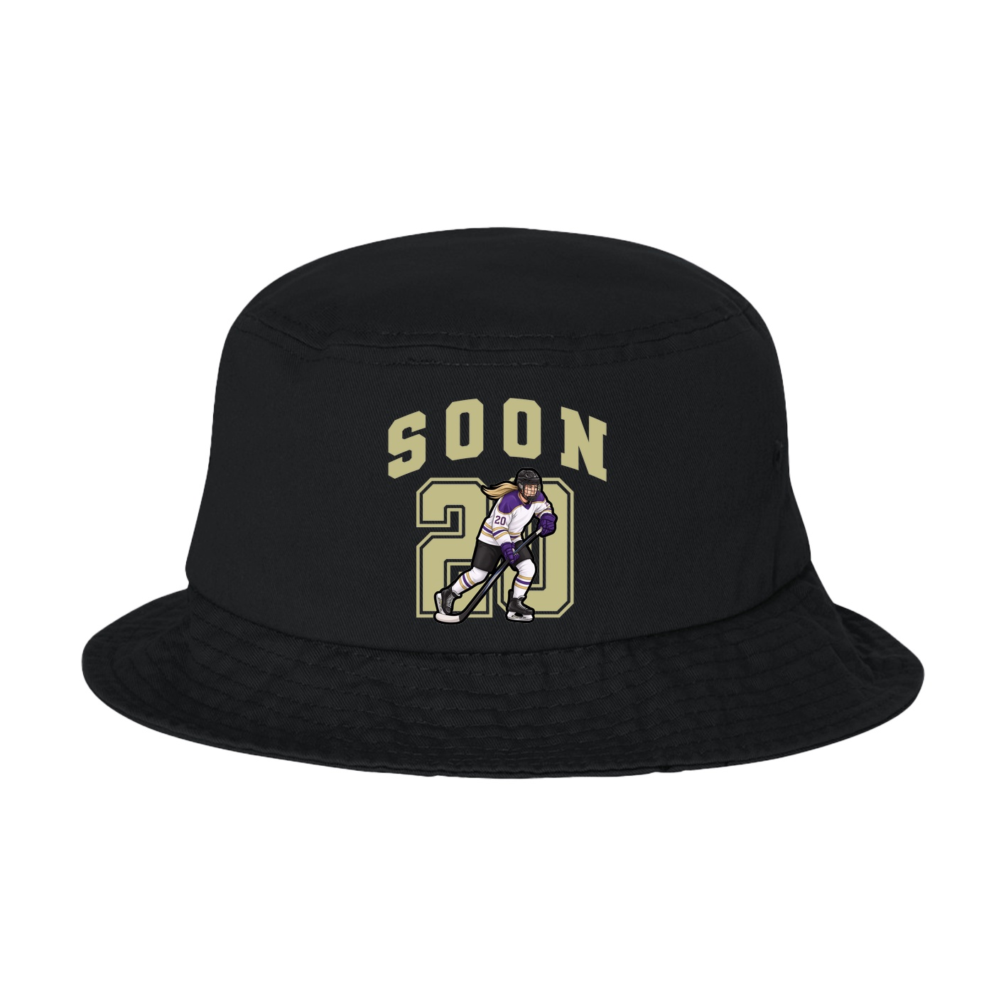 Bucket Cap — Number in Black