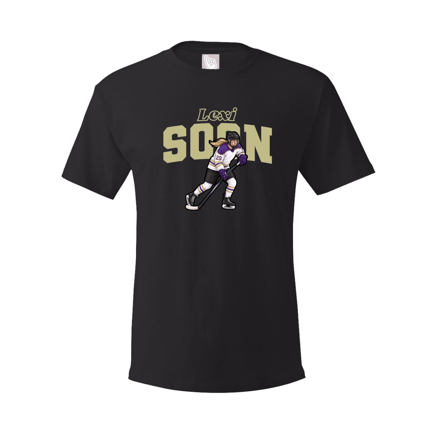 Youth Tee — Name Arch in Black