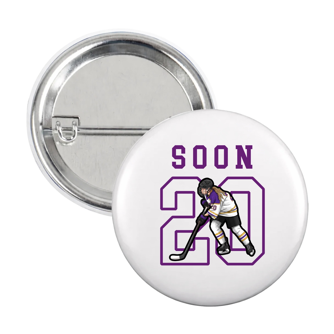 Game Day Button — Shirsey in White