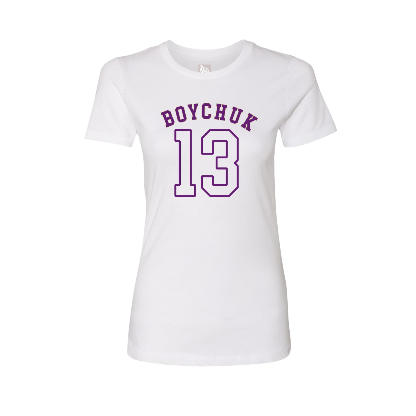 Fitted Women's Tee — Shirsey Arch in White