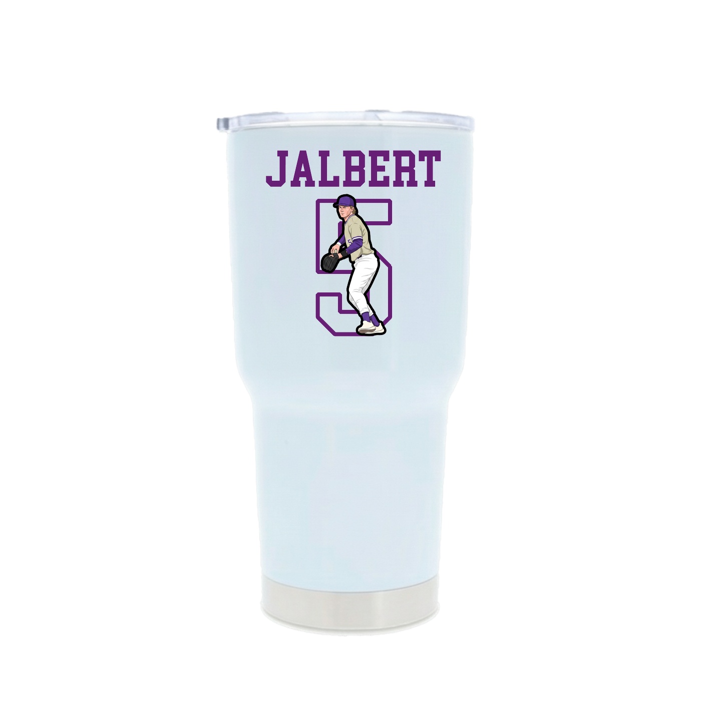 30oz Stainless Steel Tumbler — Shirsey in White