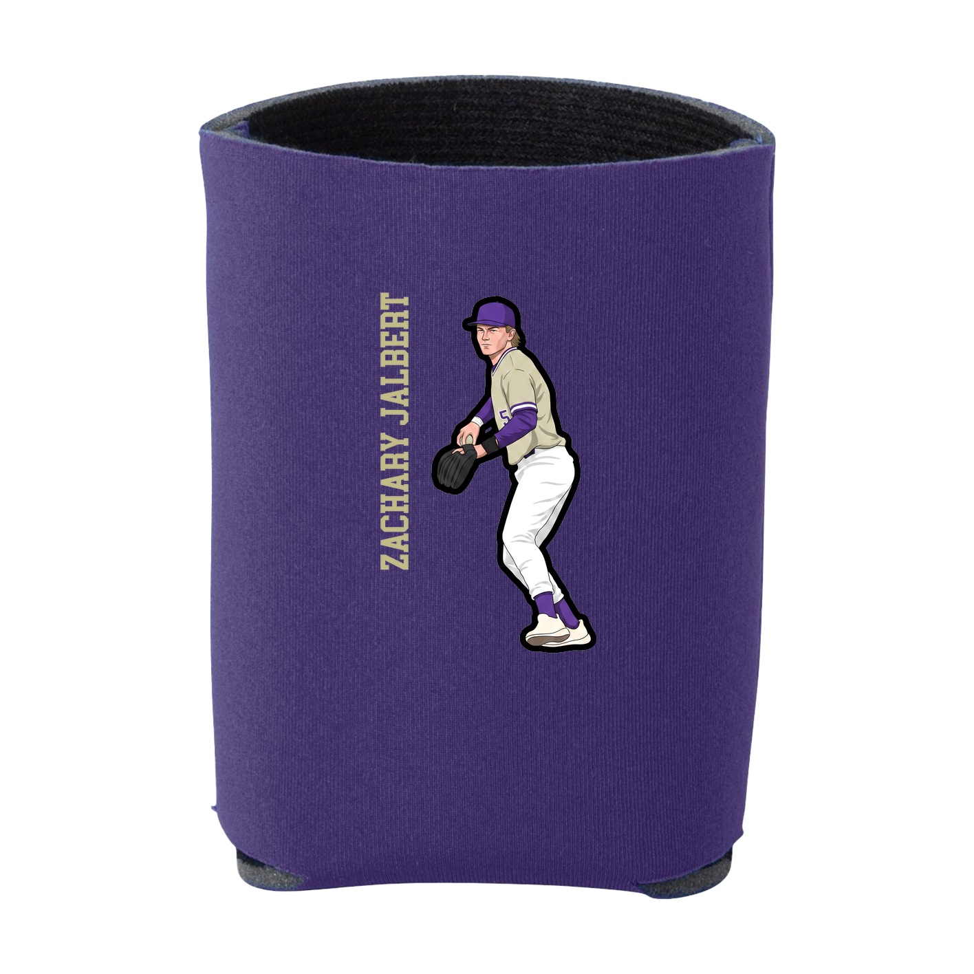 Can Holder — Name Vertical in Purple