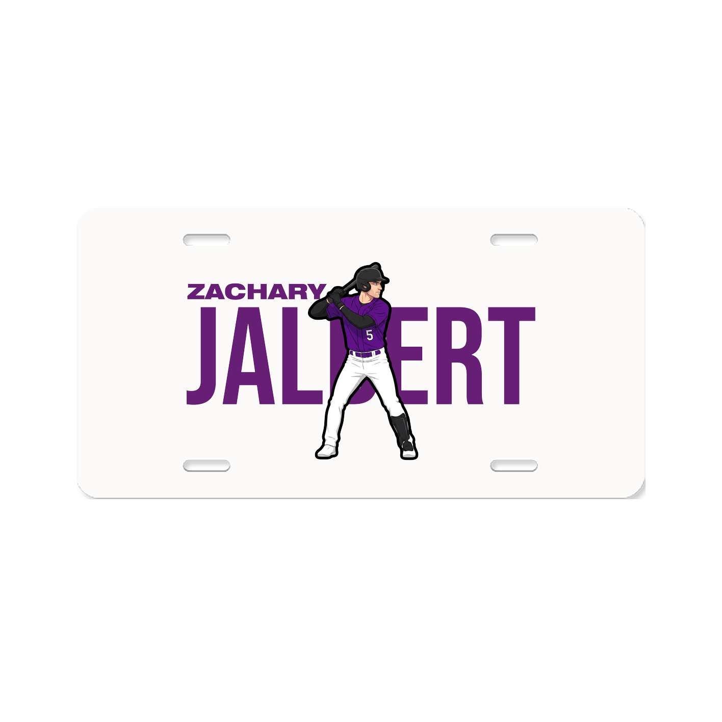 License Plate — Player Name in Classic
