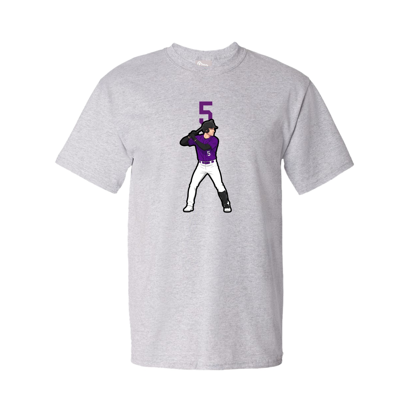 Tee — Number Top in Grey