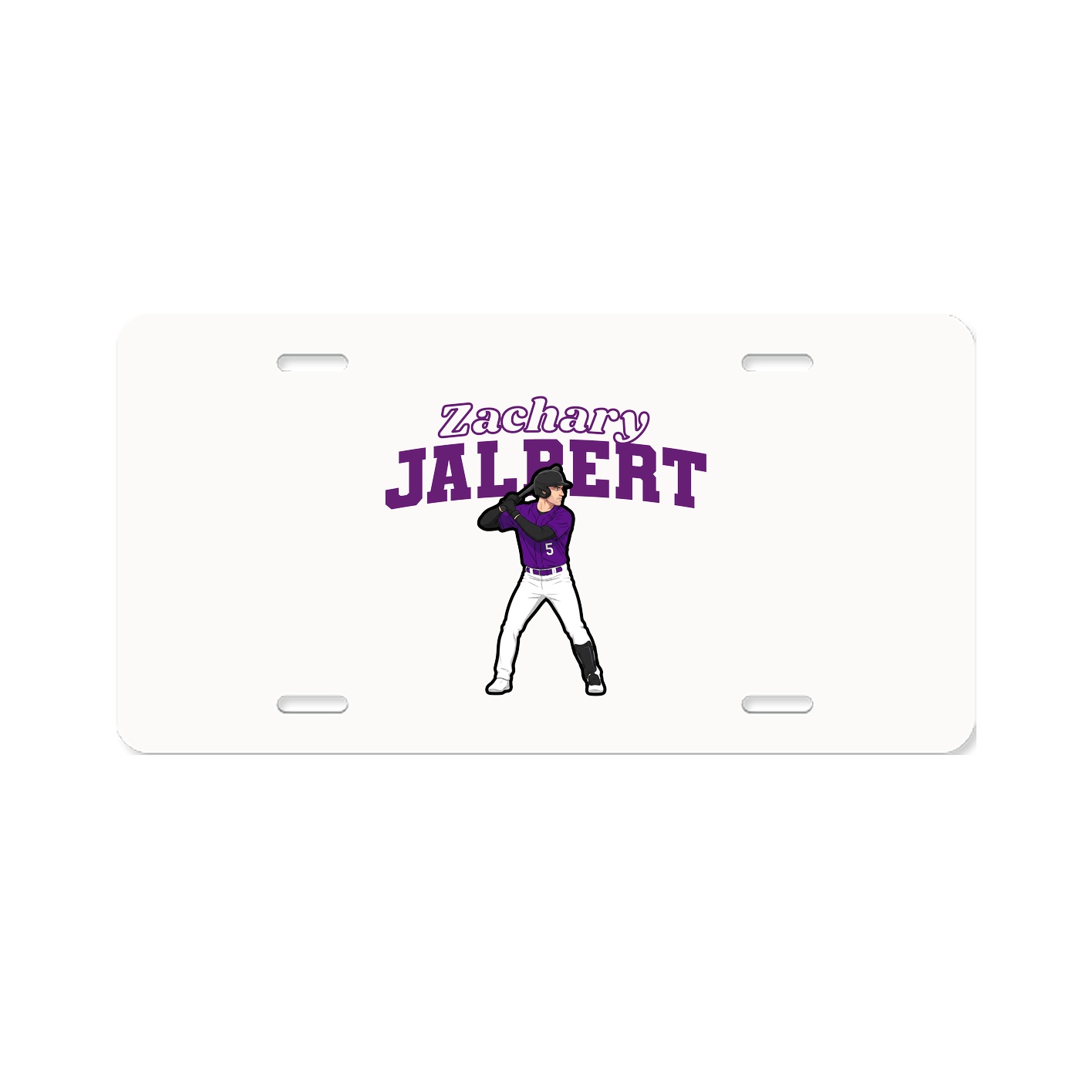 License Plate — Name Arch in Classic
