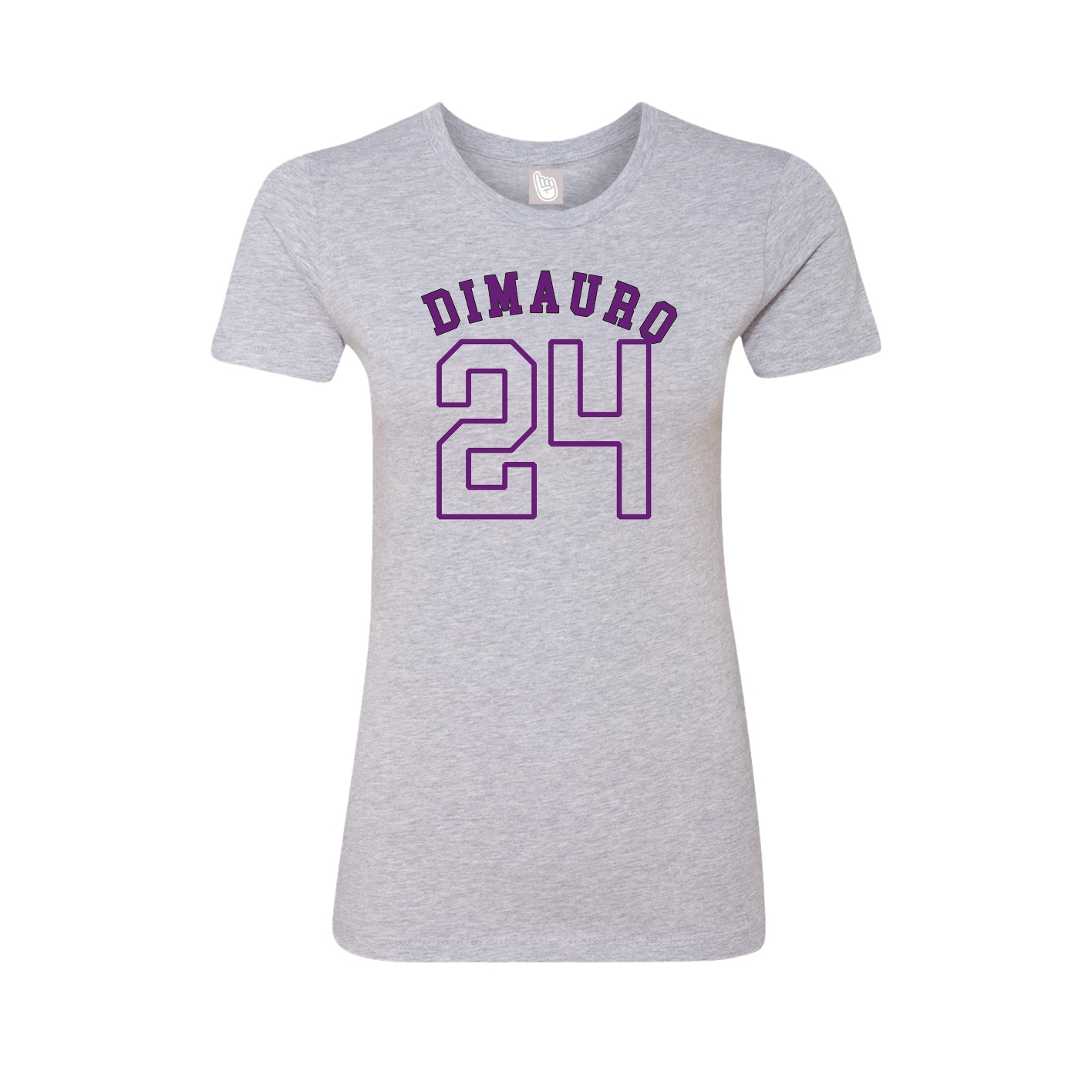 Fitted Women's Tee — Shirsey Arch in Grey