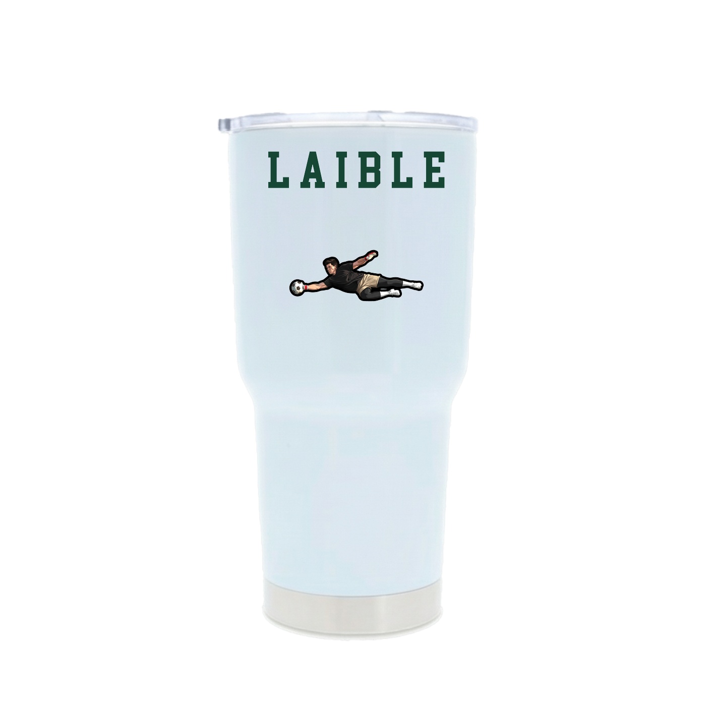 30oz Stainless Steel Tumbler — Shirsey in White