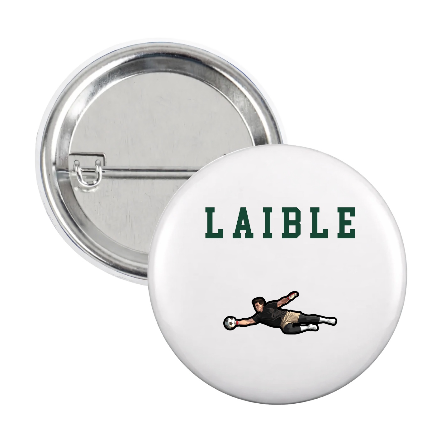 Game Day Button — Shirsey in White