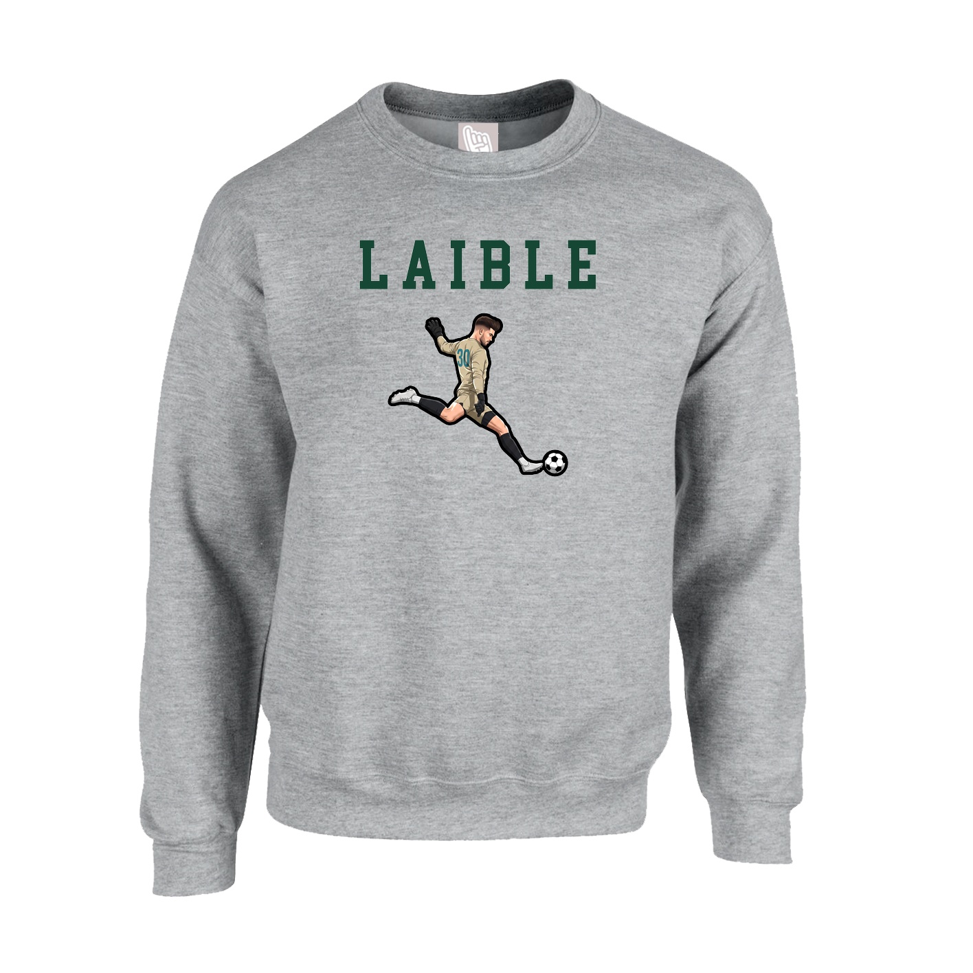 Fleece Crew — Shirsey in Grey
