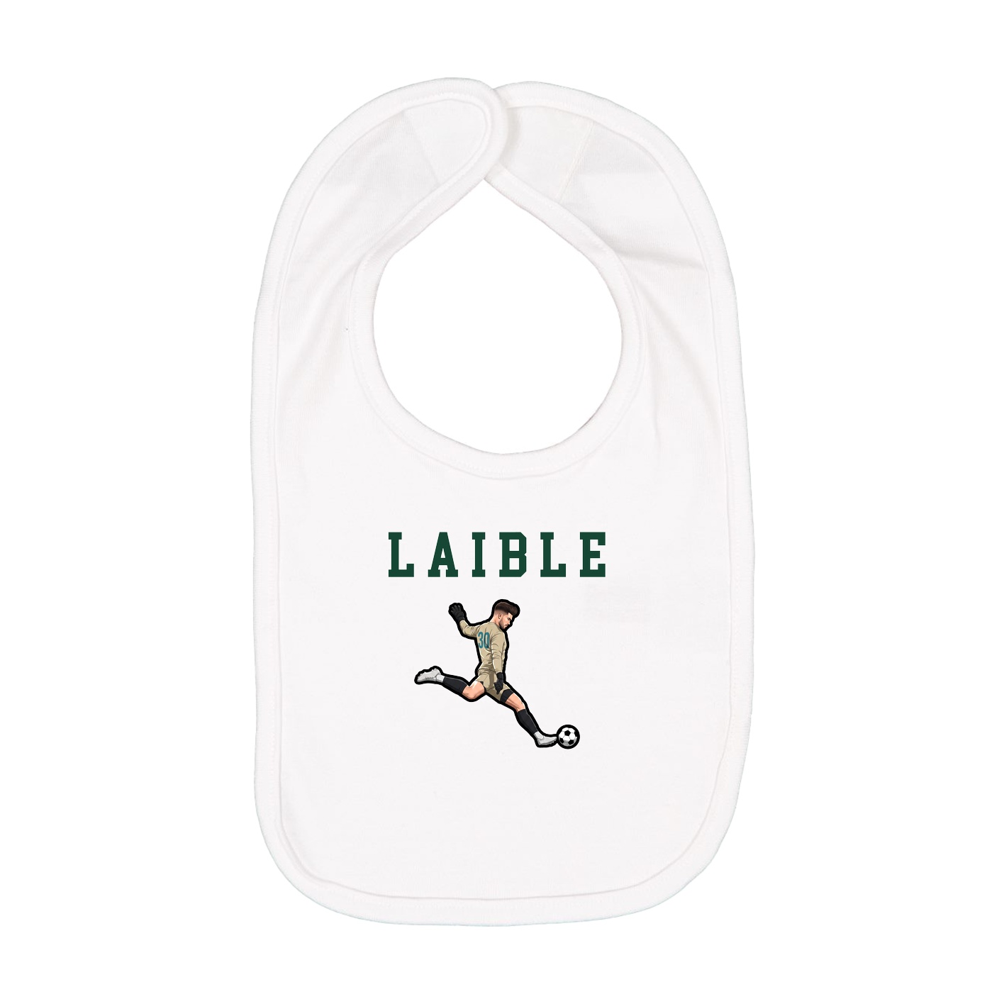 Infant Bib — Shirsey in White