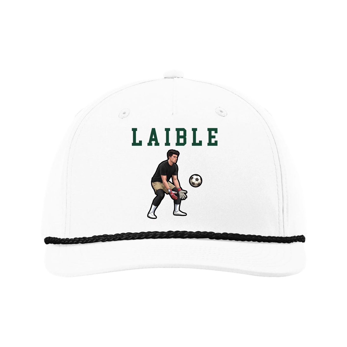 Five-Panel Classic Rope Cap — Shirsey in White