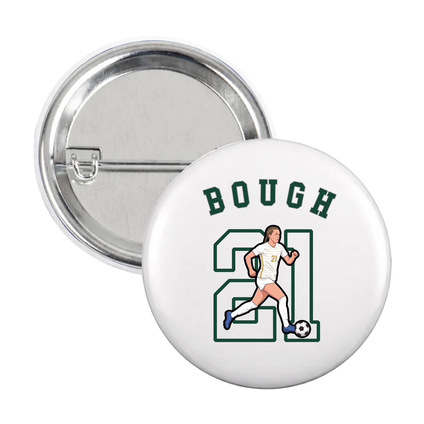 Game Day Button — Shirsey Arch in White