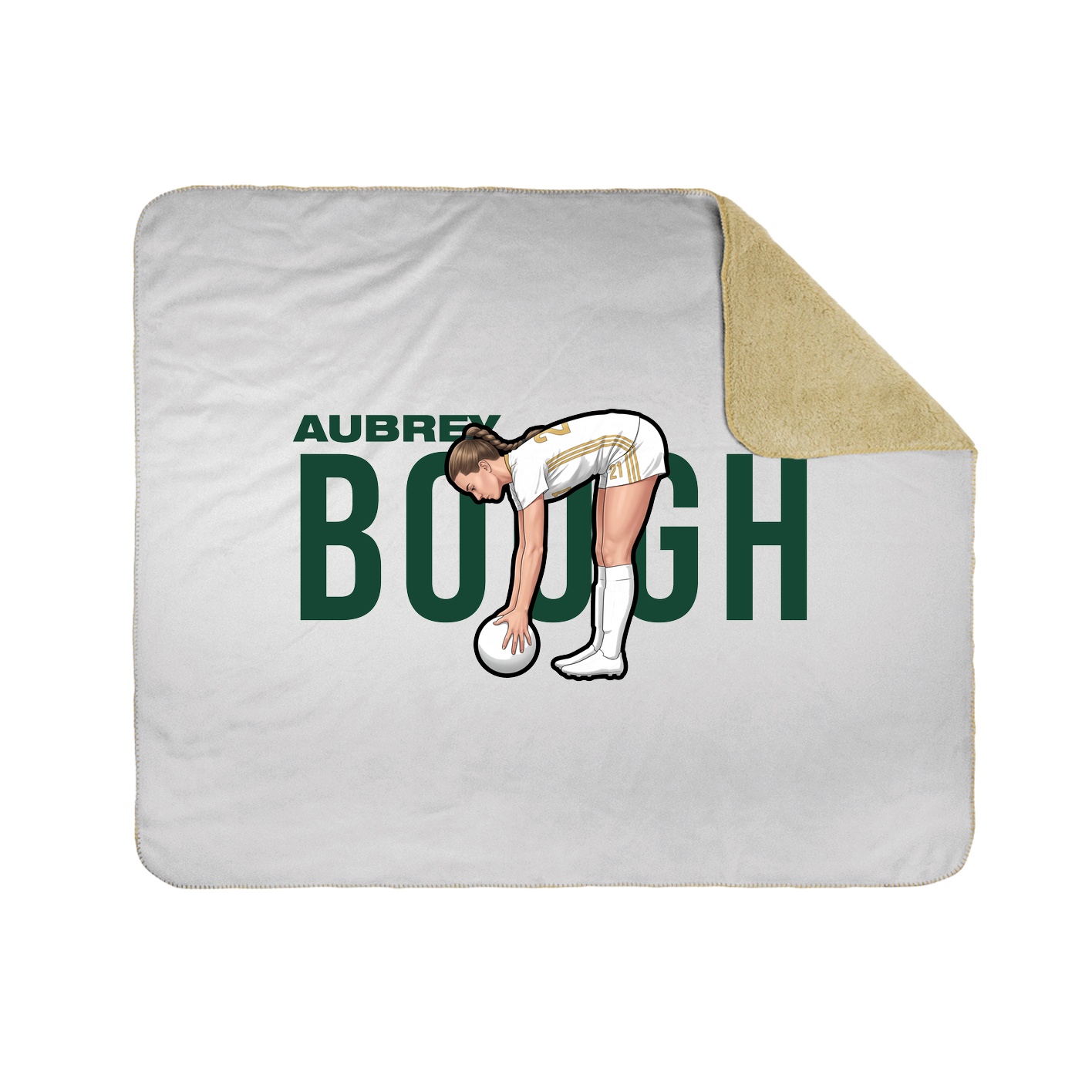Throw Blanket — Player Name in White