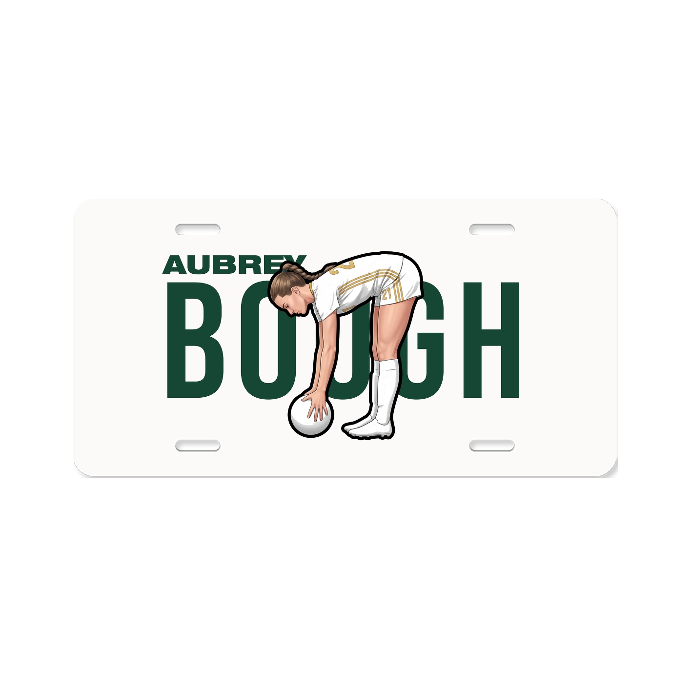License Plate — Player Name in Classic