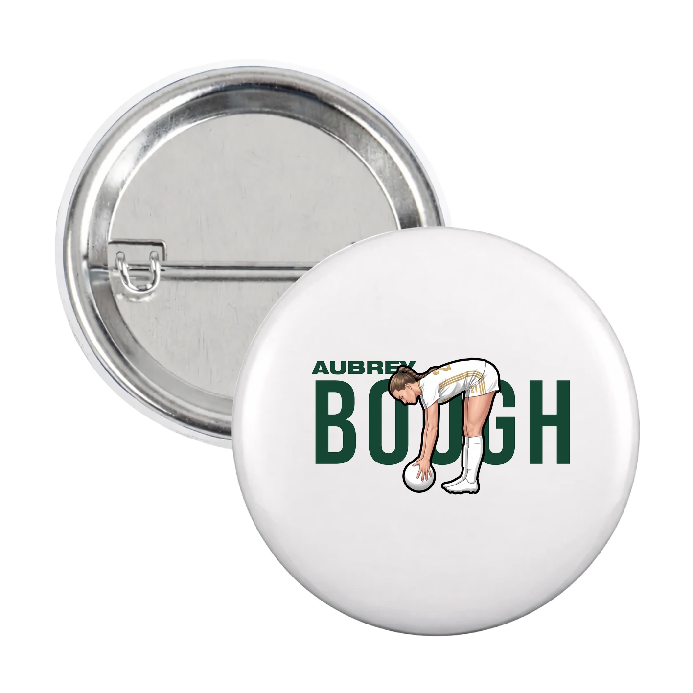 Game Day Button — Player Name in White