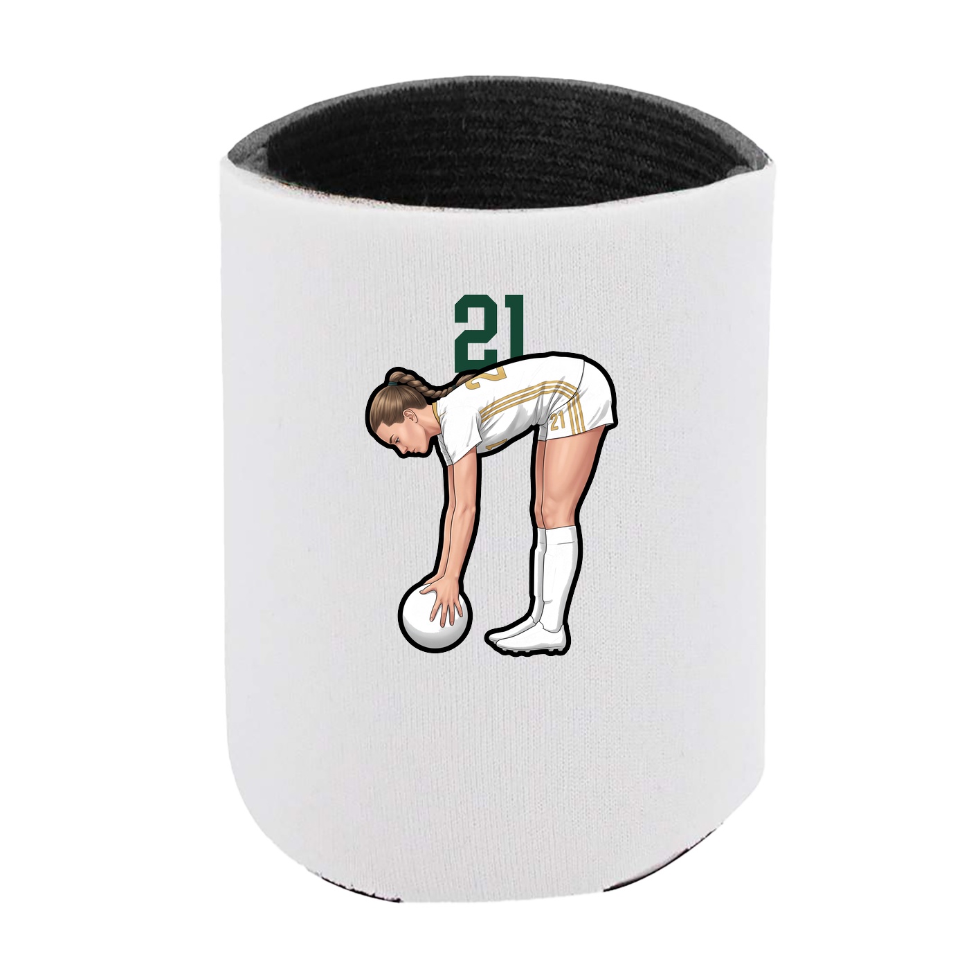 Can Holder — Number Top in White