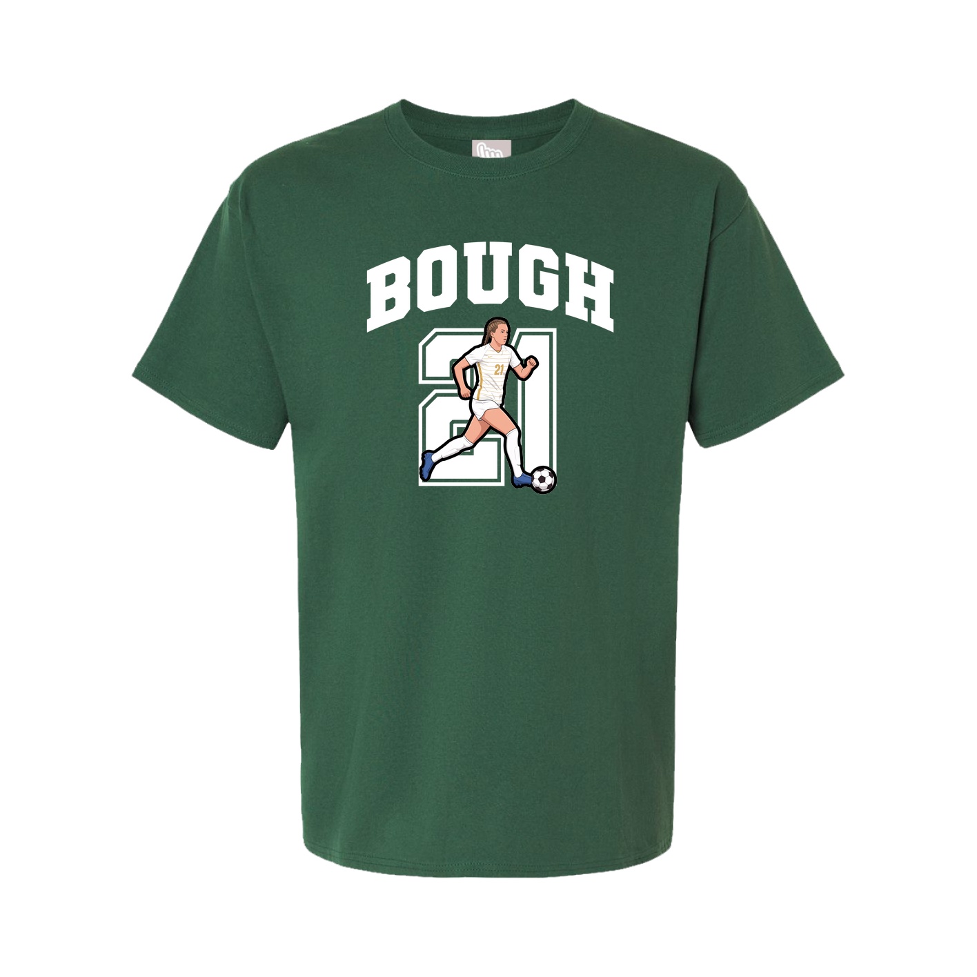 Youth Tee — Number in Green