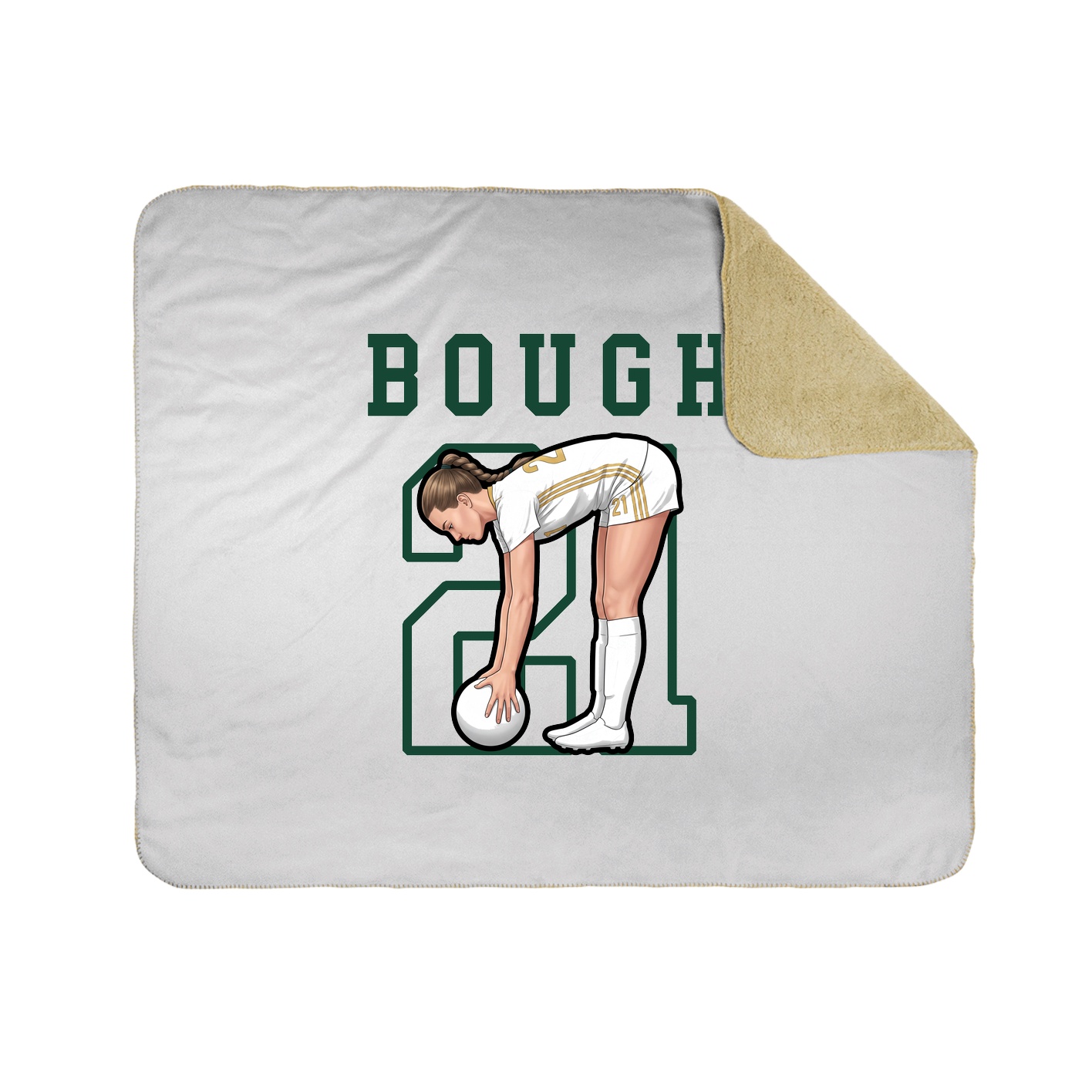 Throw Blanket — Shirsey in White