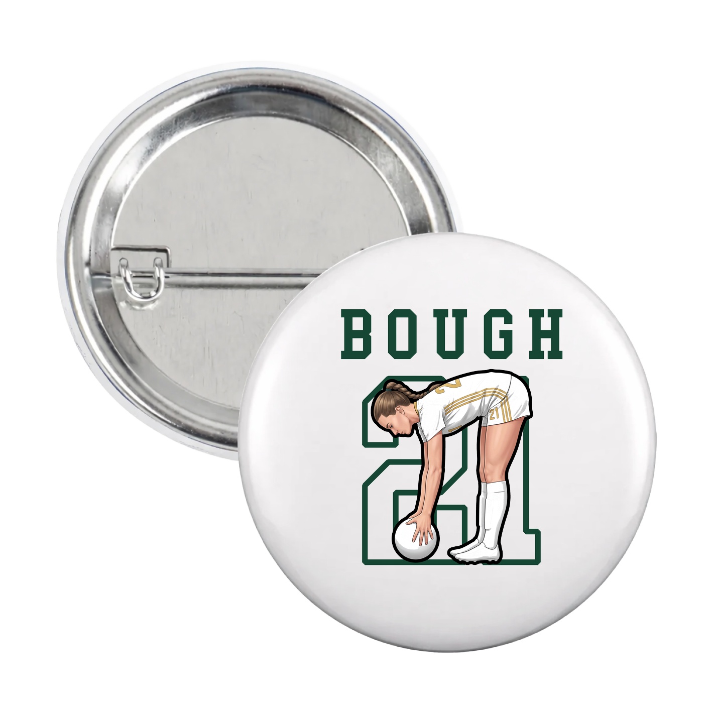 Game Day Button — Shirsey in White