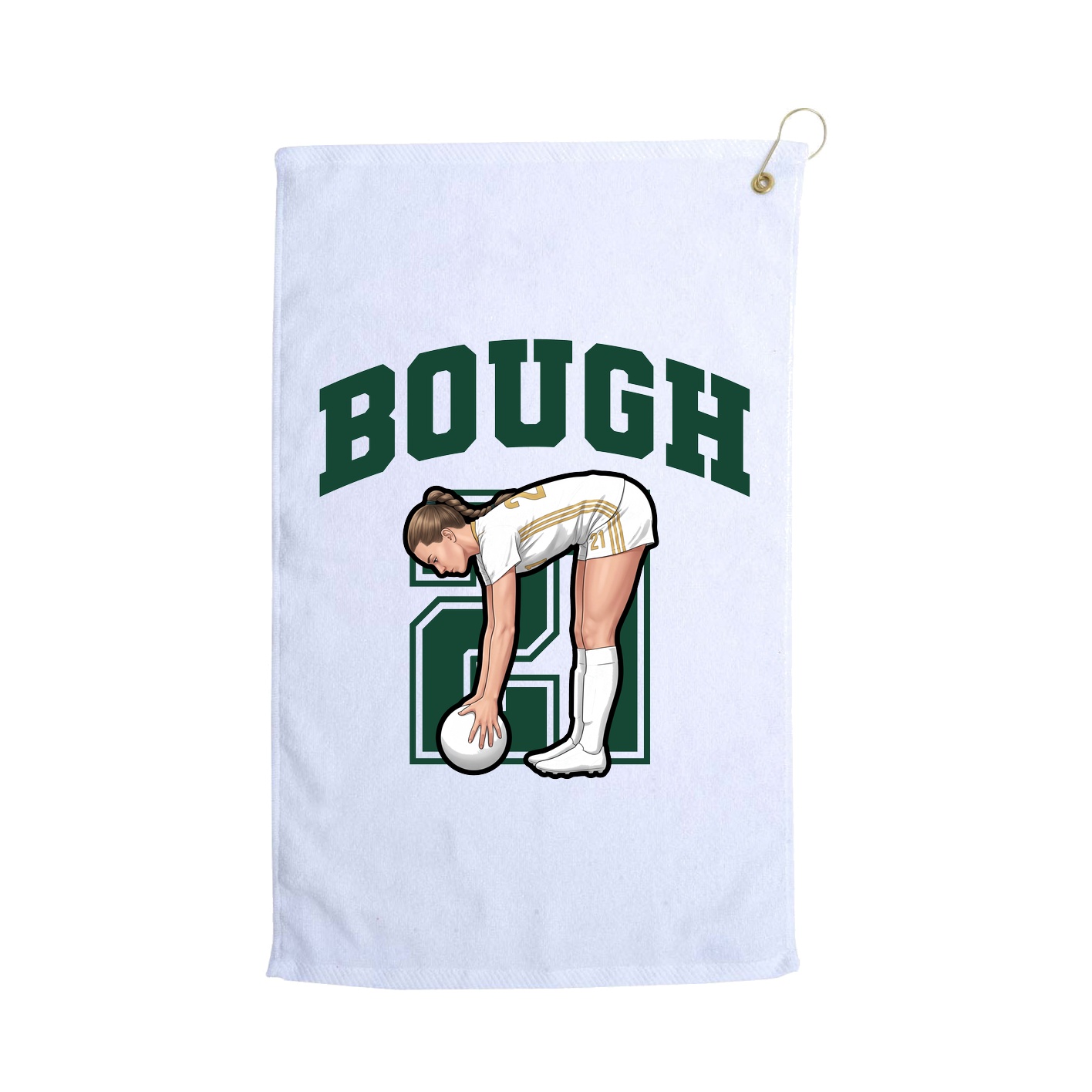 Golf Towel — Number in White
