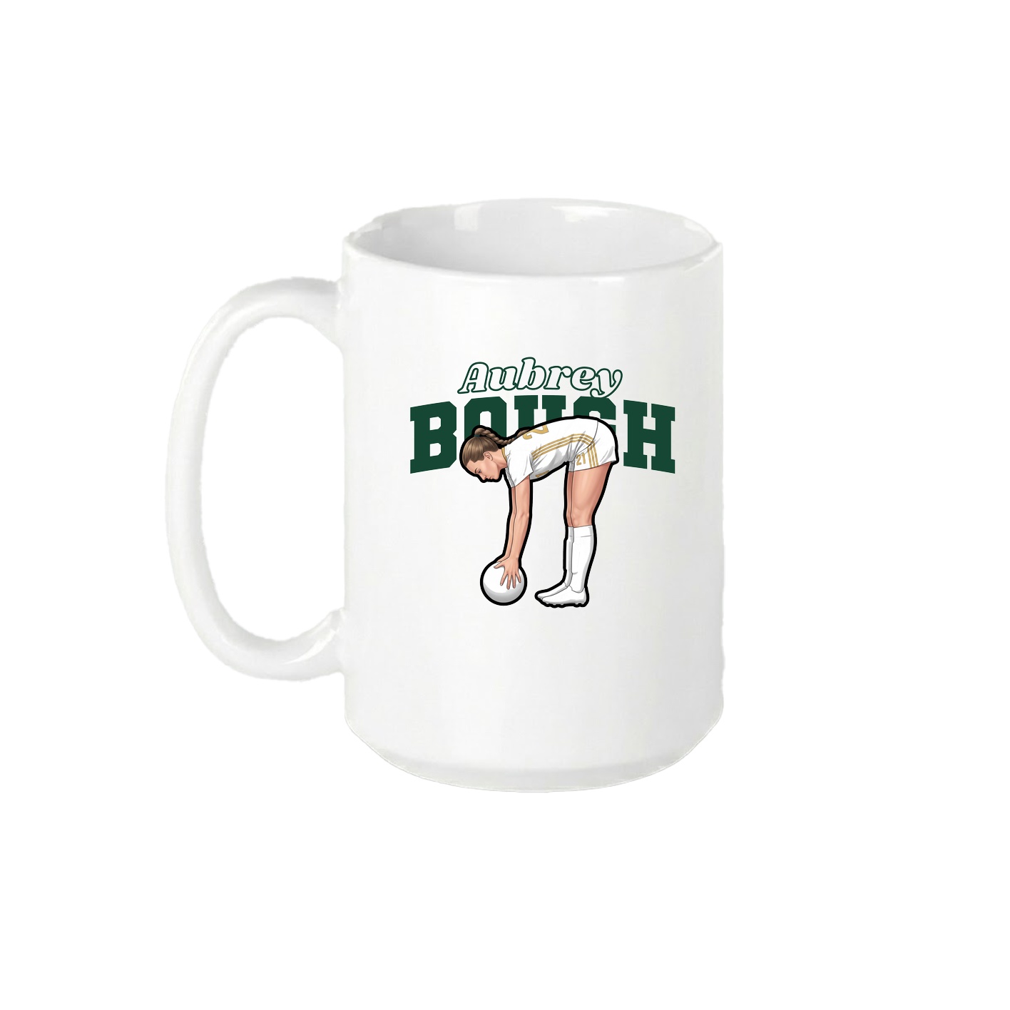 15oz Coffee Mug — Name Arch in White