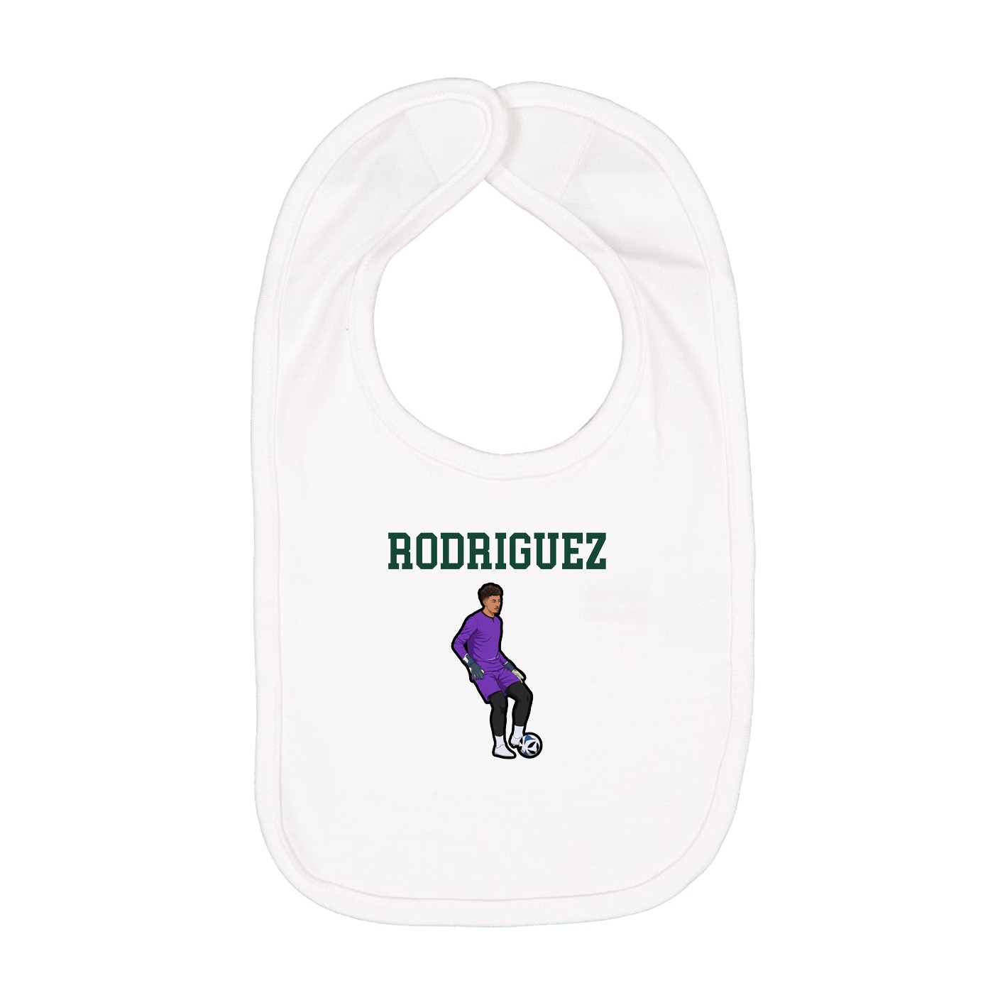 Infant Bib — Shirsey in White