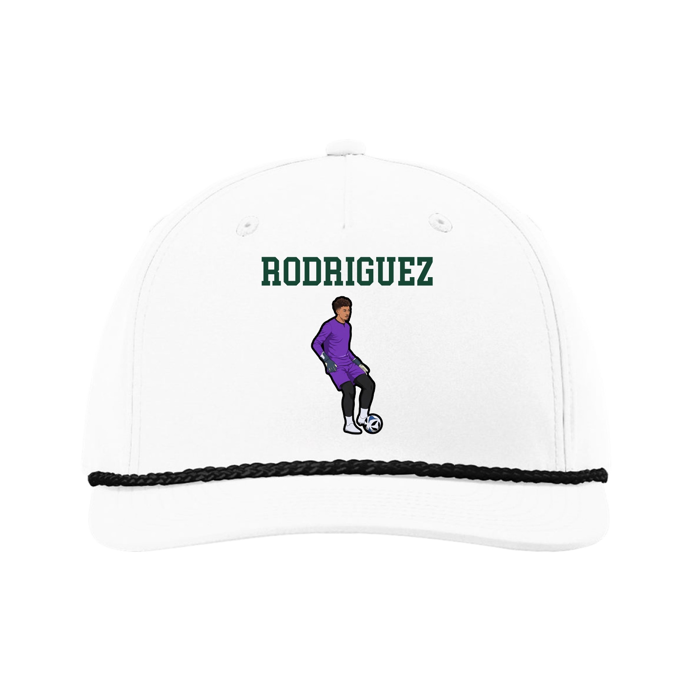 Five-Panel Classic Rope Cap — Shirsey in White