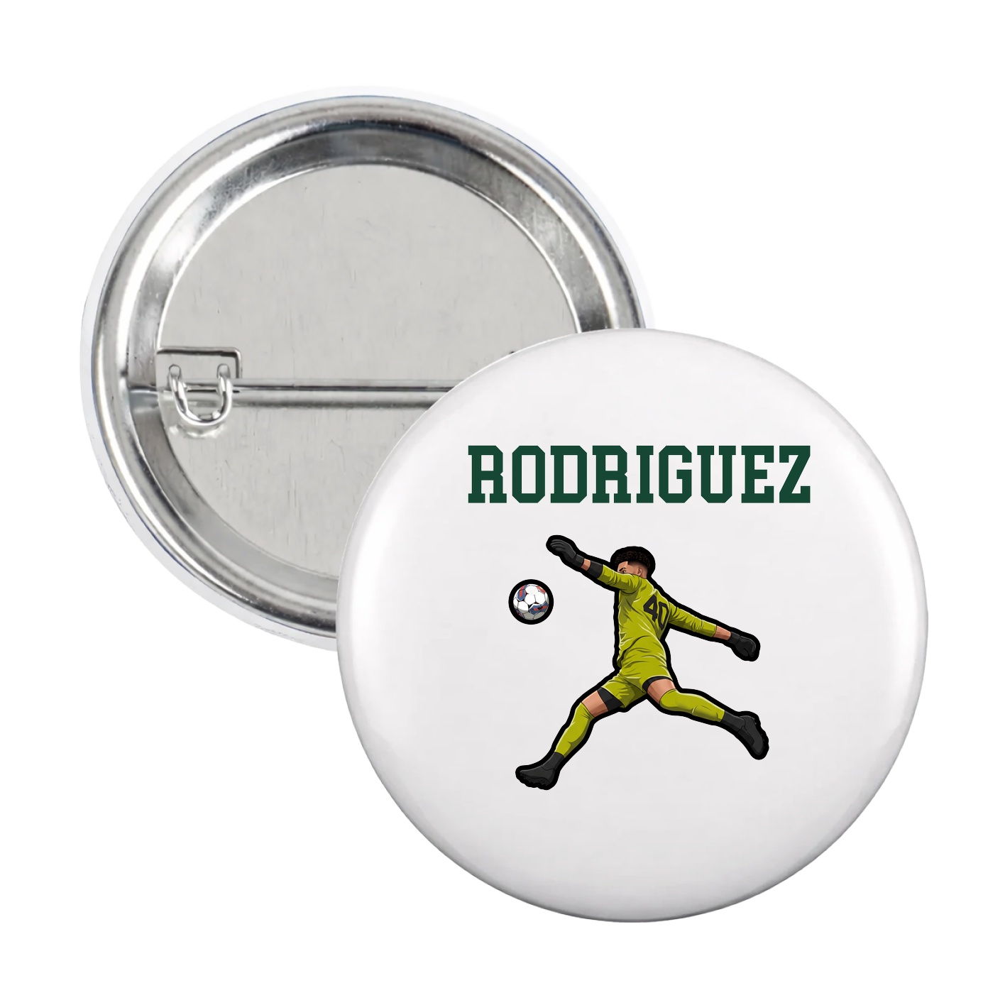 Game Day Button — Shirsey in White