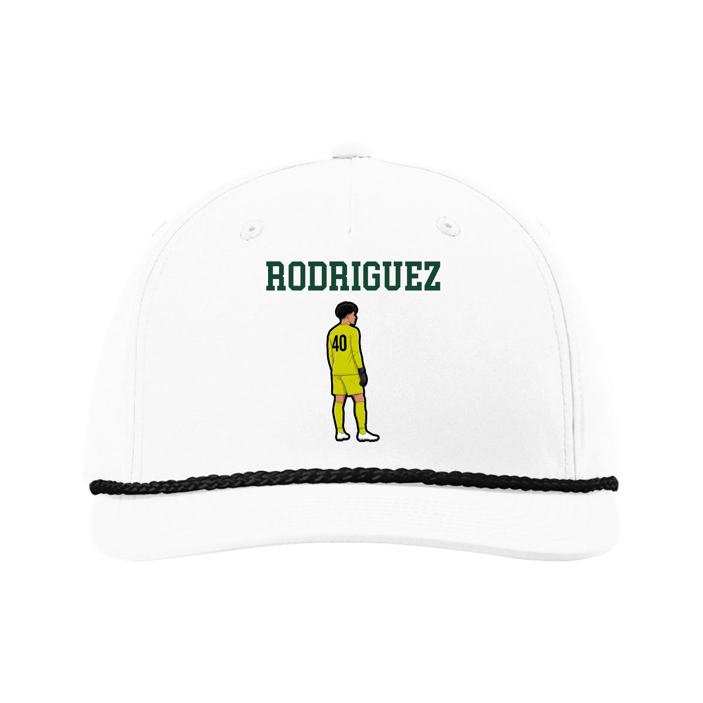 Five-Panel Classic Rope Cap — Shirsey in White