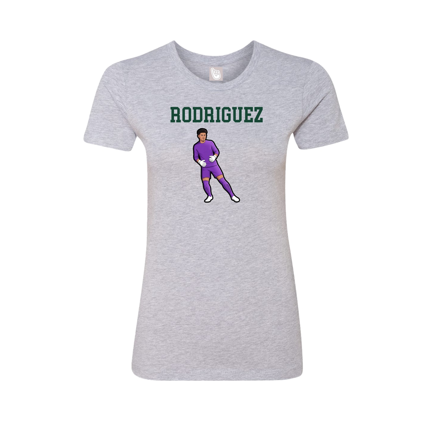 Fitted Women's Tee — Shirsey in Grey