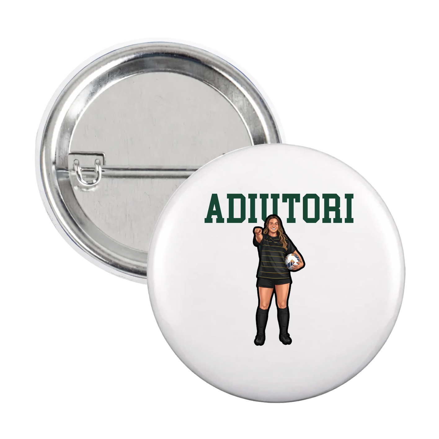 Game Day Button — Shirsey in White