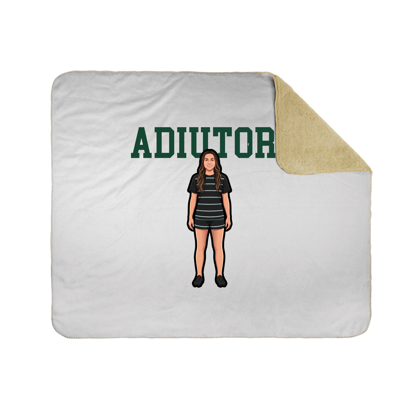 Throw Blanket — Shirsey in White