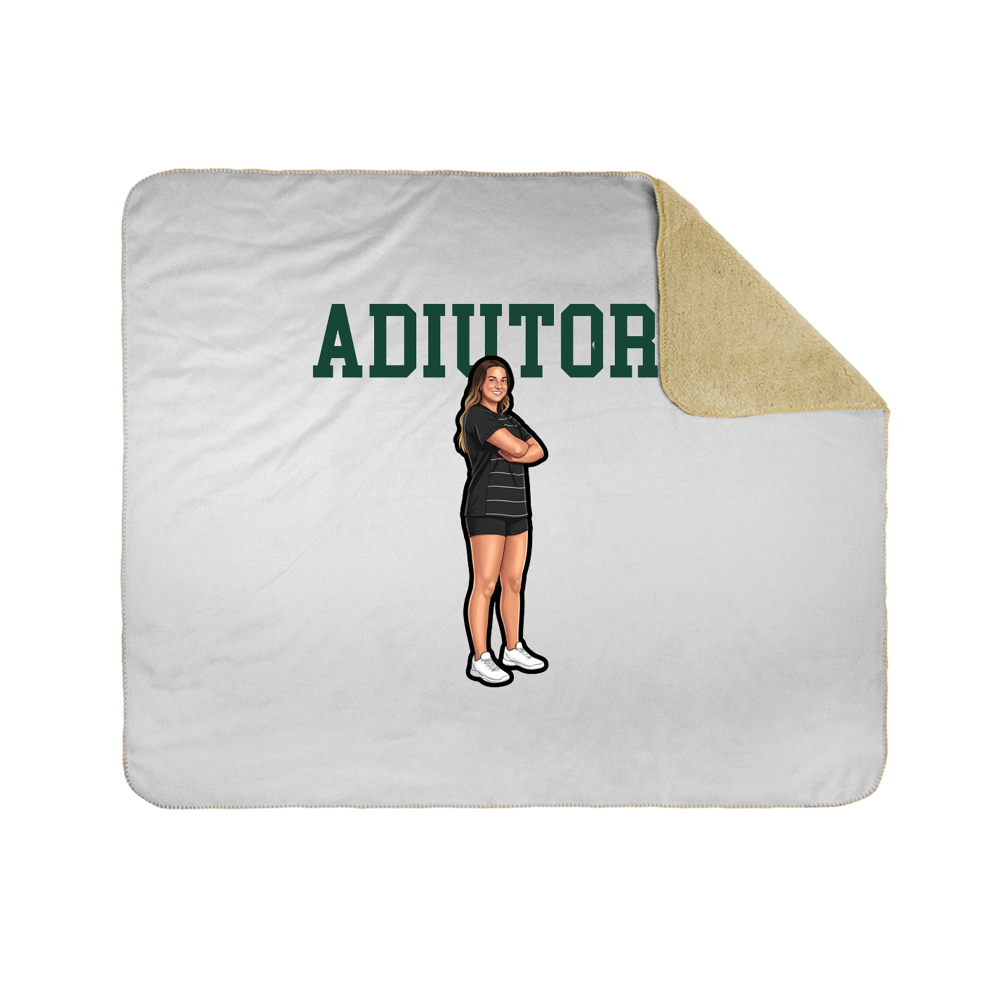 Throw Blanket — Shirsey in White