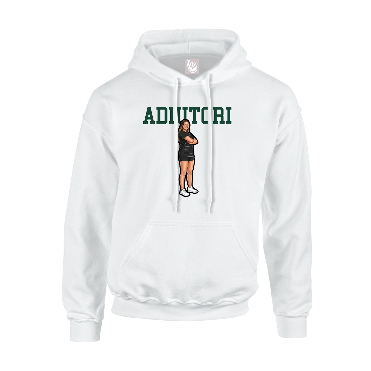 Hoodie — Shirsey in White