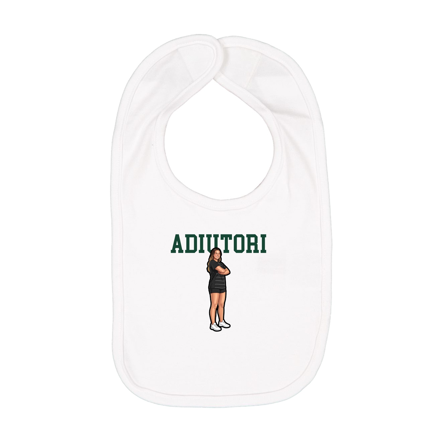 Infant Bib — Shirsey in White