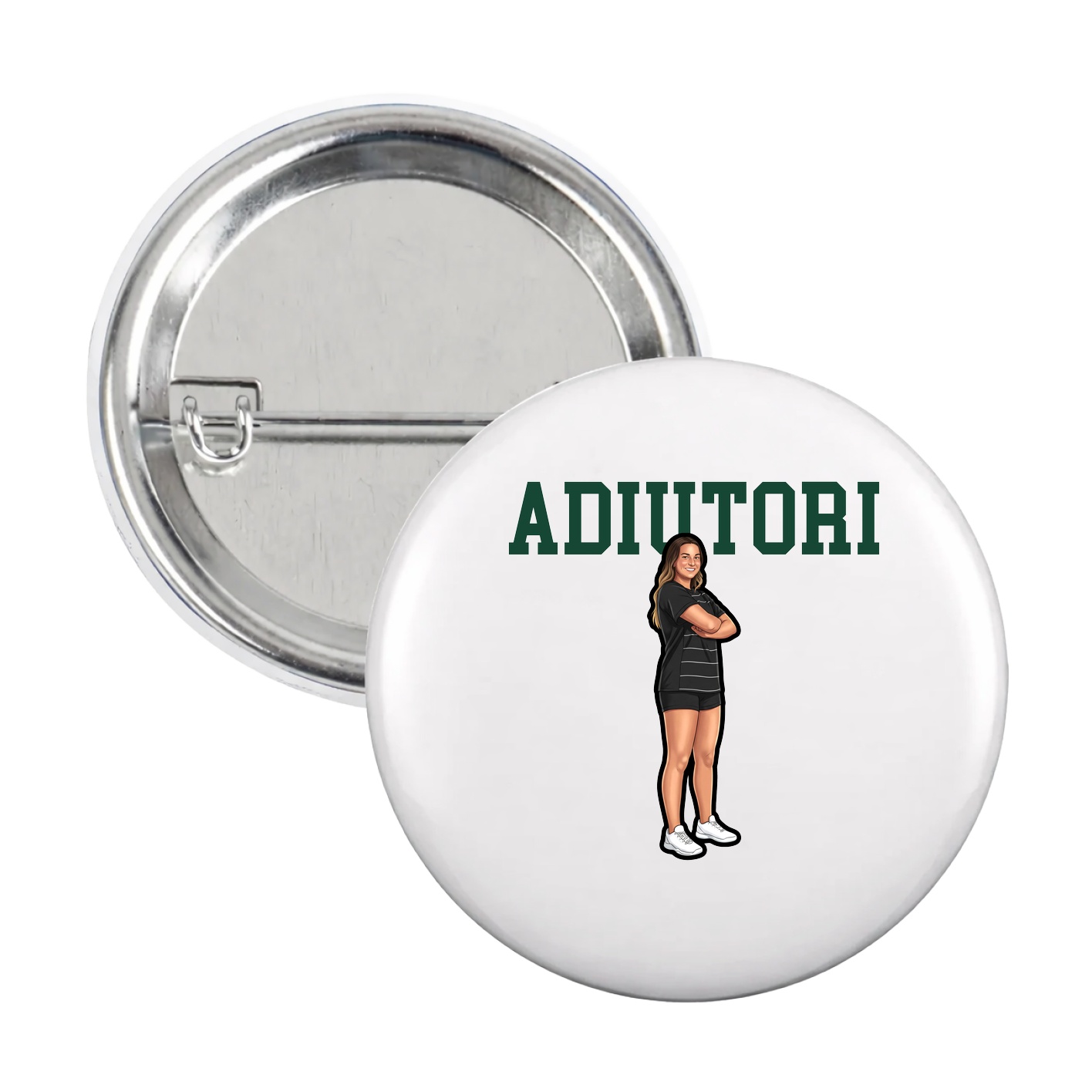 Game Day Button — Shirsey in White
