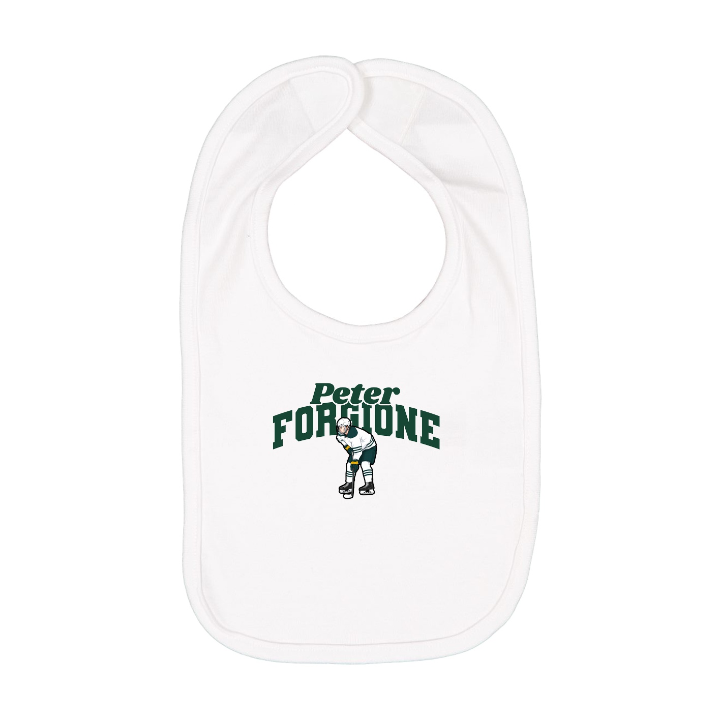 Infant Bib — Signature Arch in White