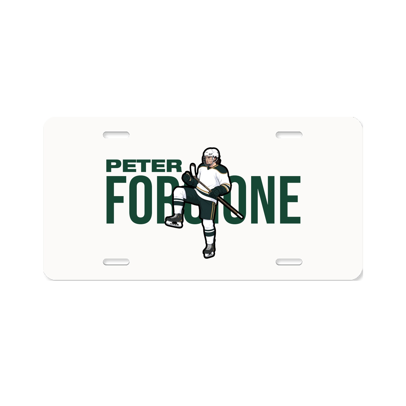 License Plate — Player Name in Classic