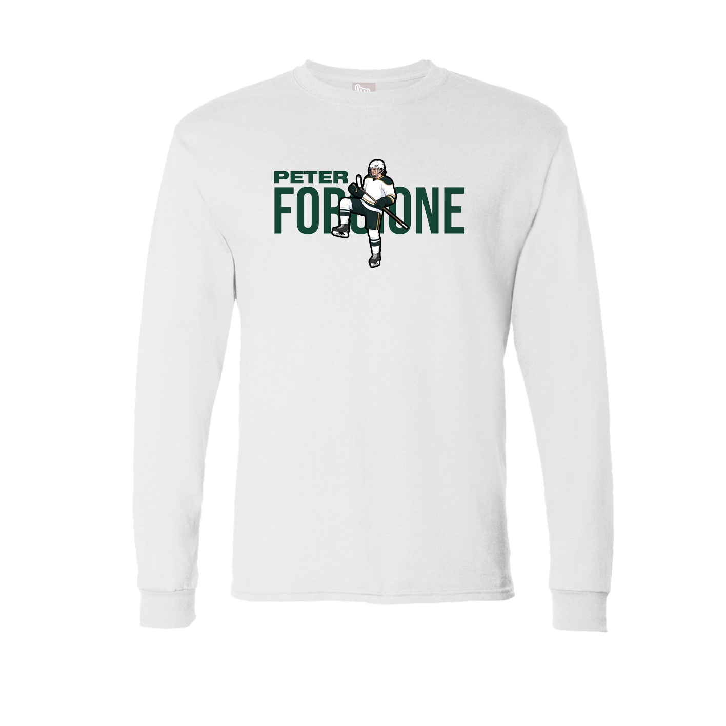 Long Sleeve Tee — Player Name in White