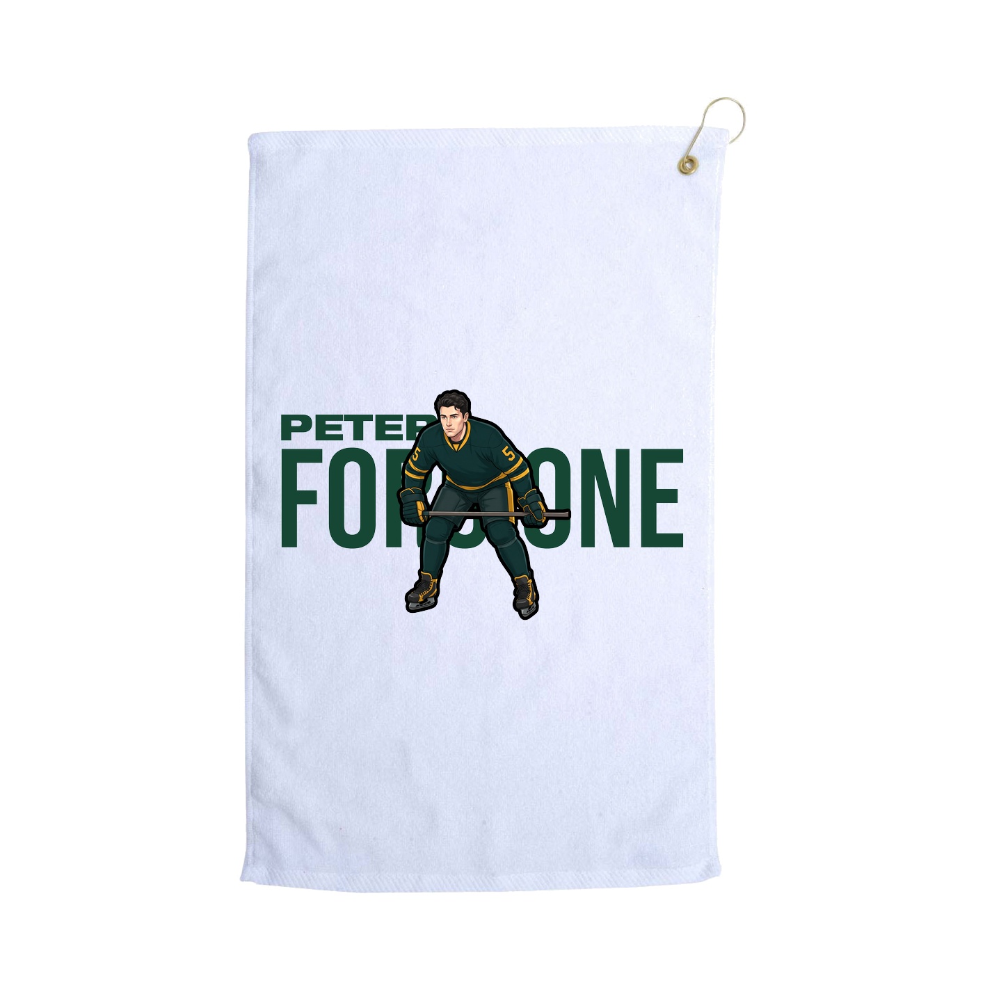 Golf Towel — Player Name in White