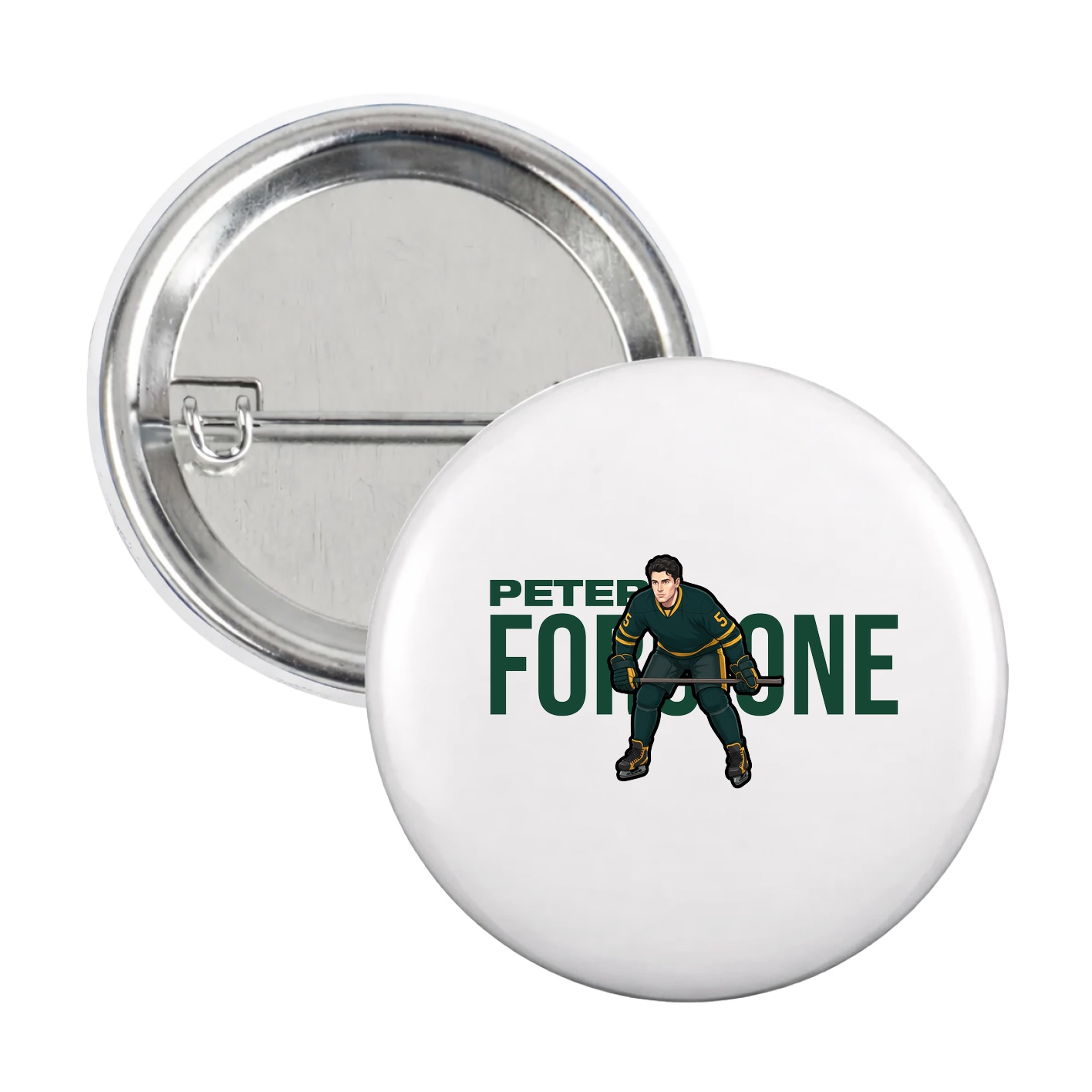 Game Day Button — Player Name in White