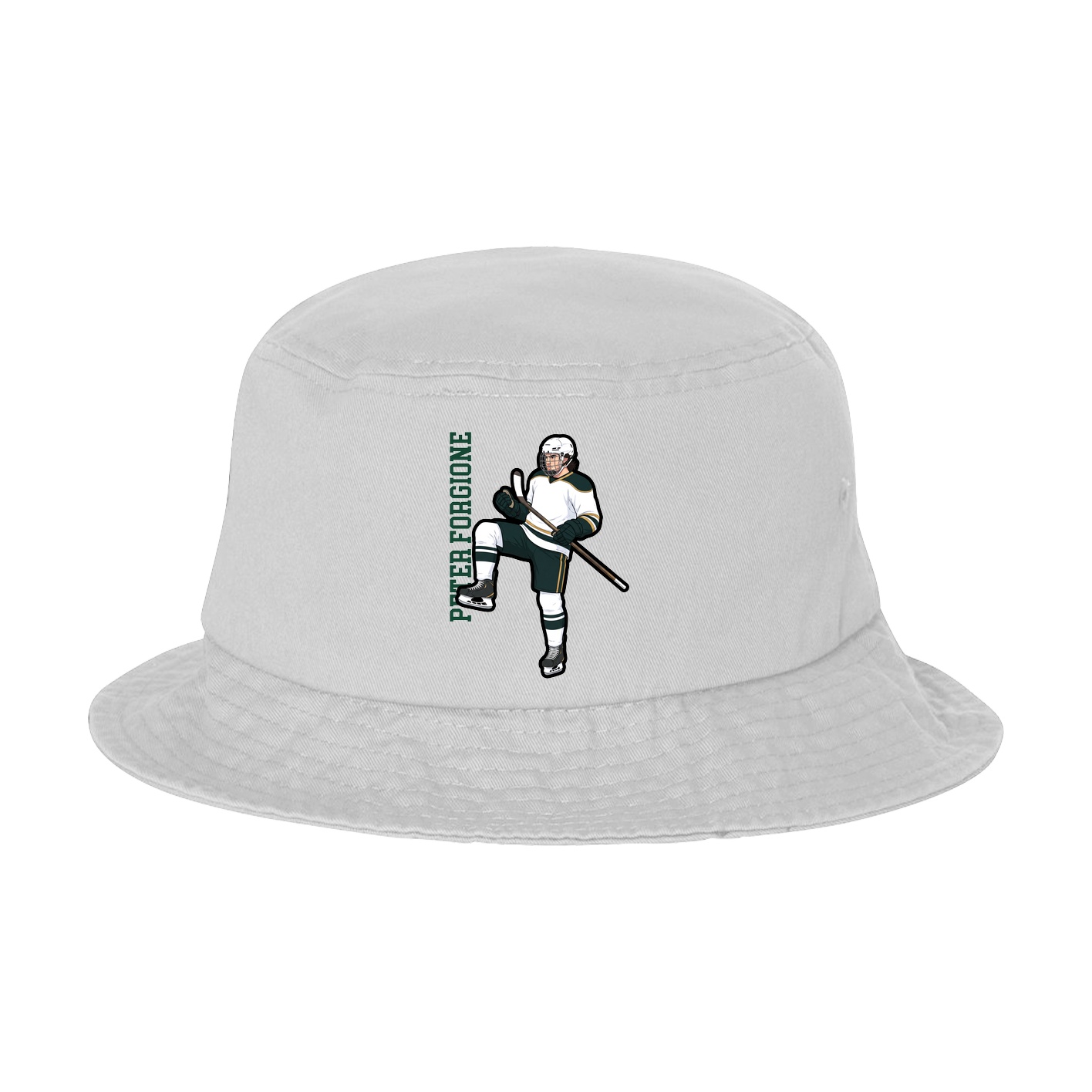 Bucket Cap — Name Vertical in White