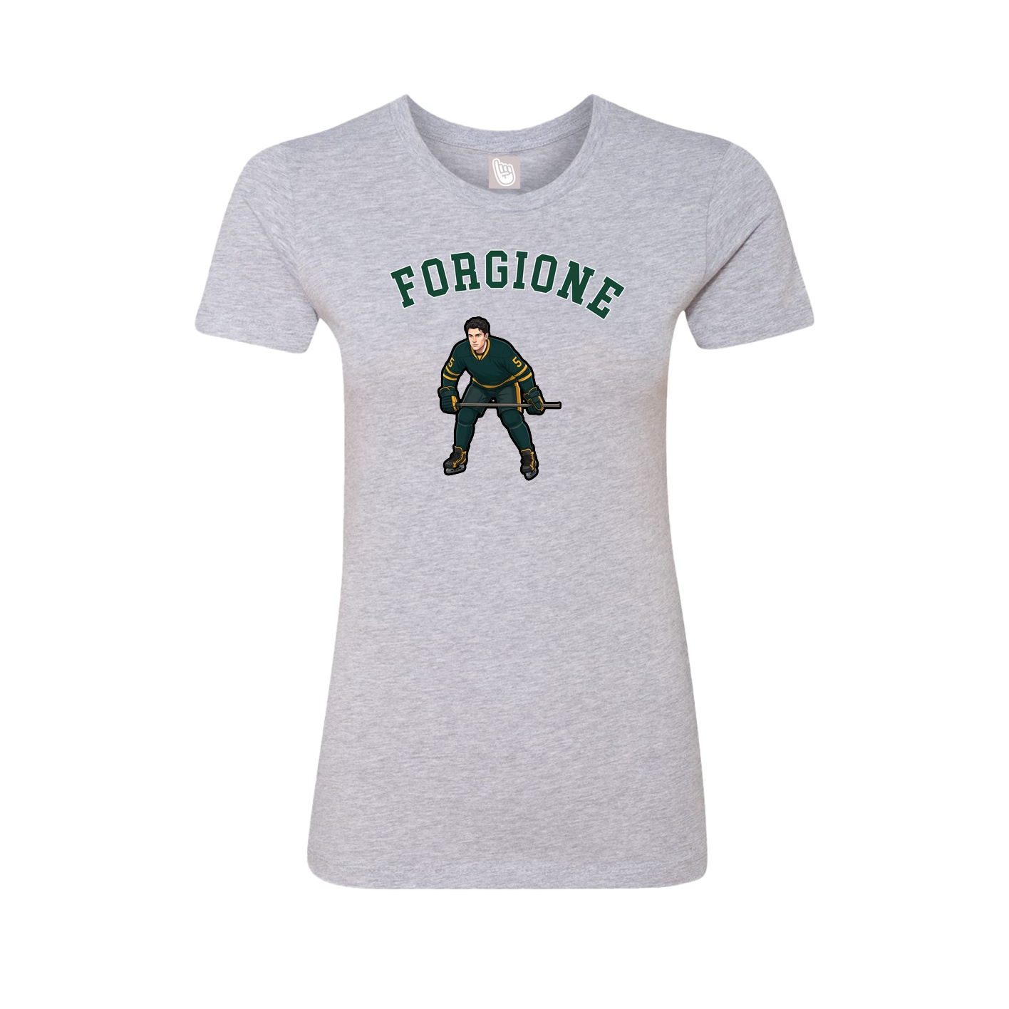 Fitted Women's Tee — Shirsey Arch in Grey