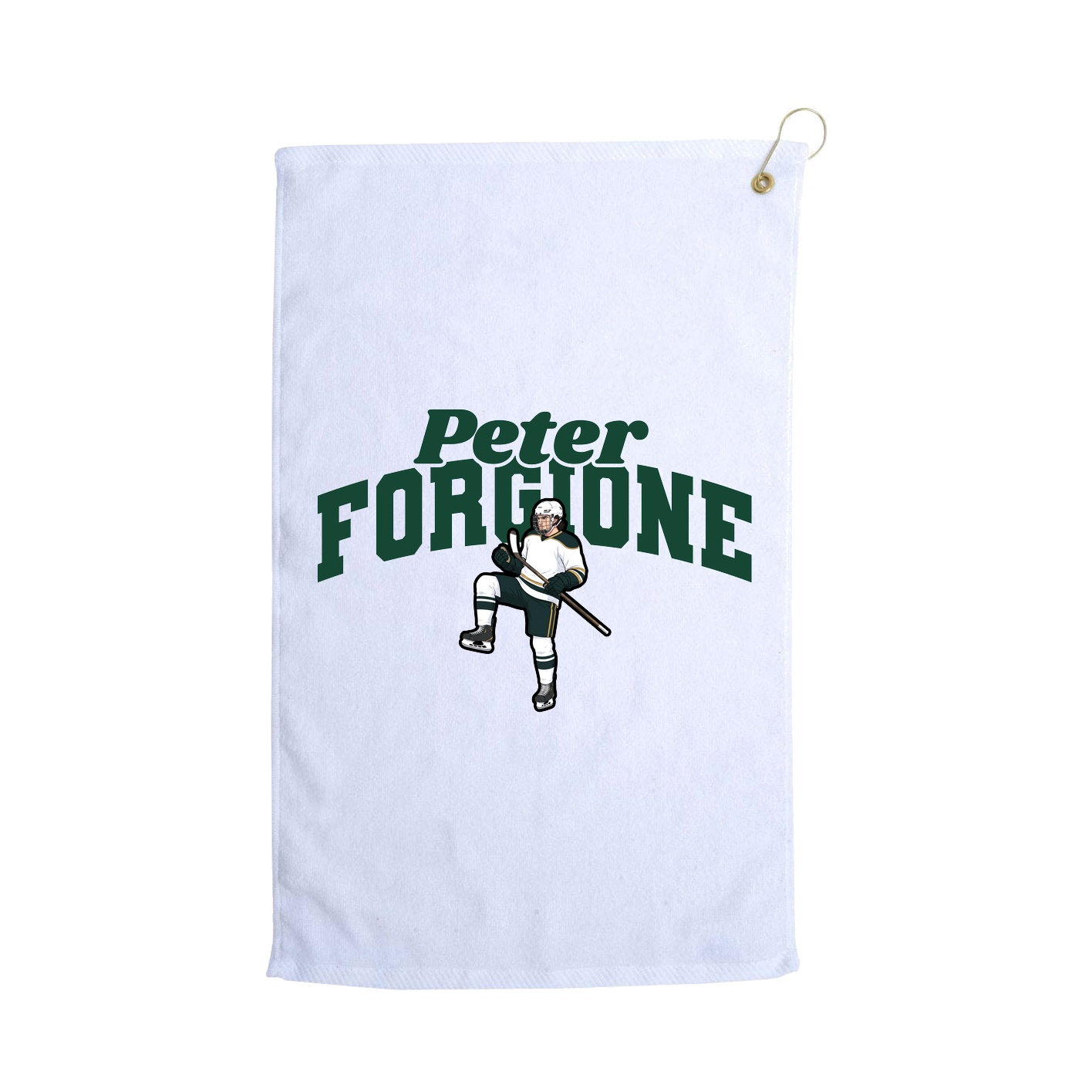 Golf Towel — Signature Arch in White