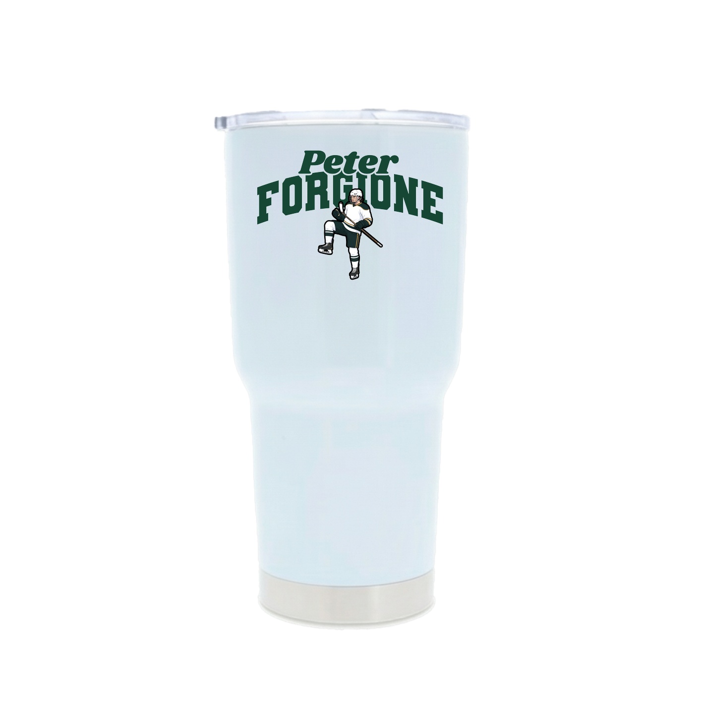 30oz Stainless Steel Tumbler — Signature Arch in White