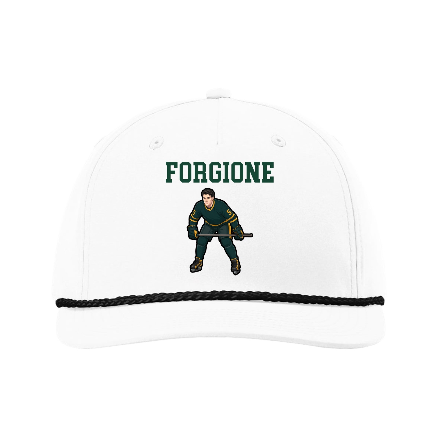 Five-Panel Classic Rope Cap — Shirsey in White