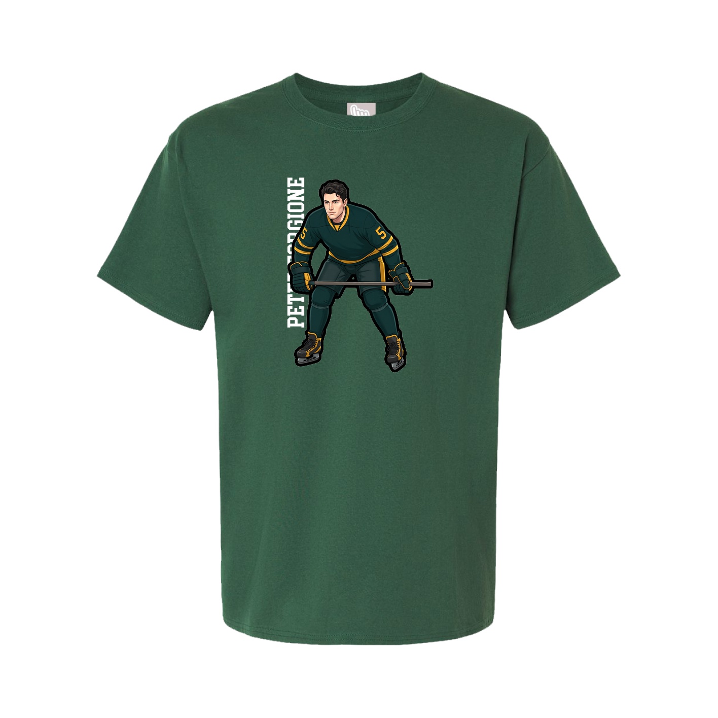 Tee — Name Vertical in Green