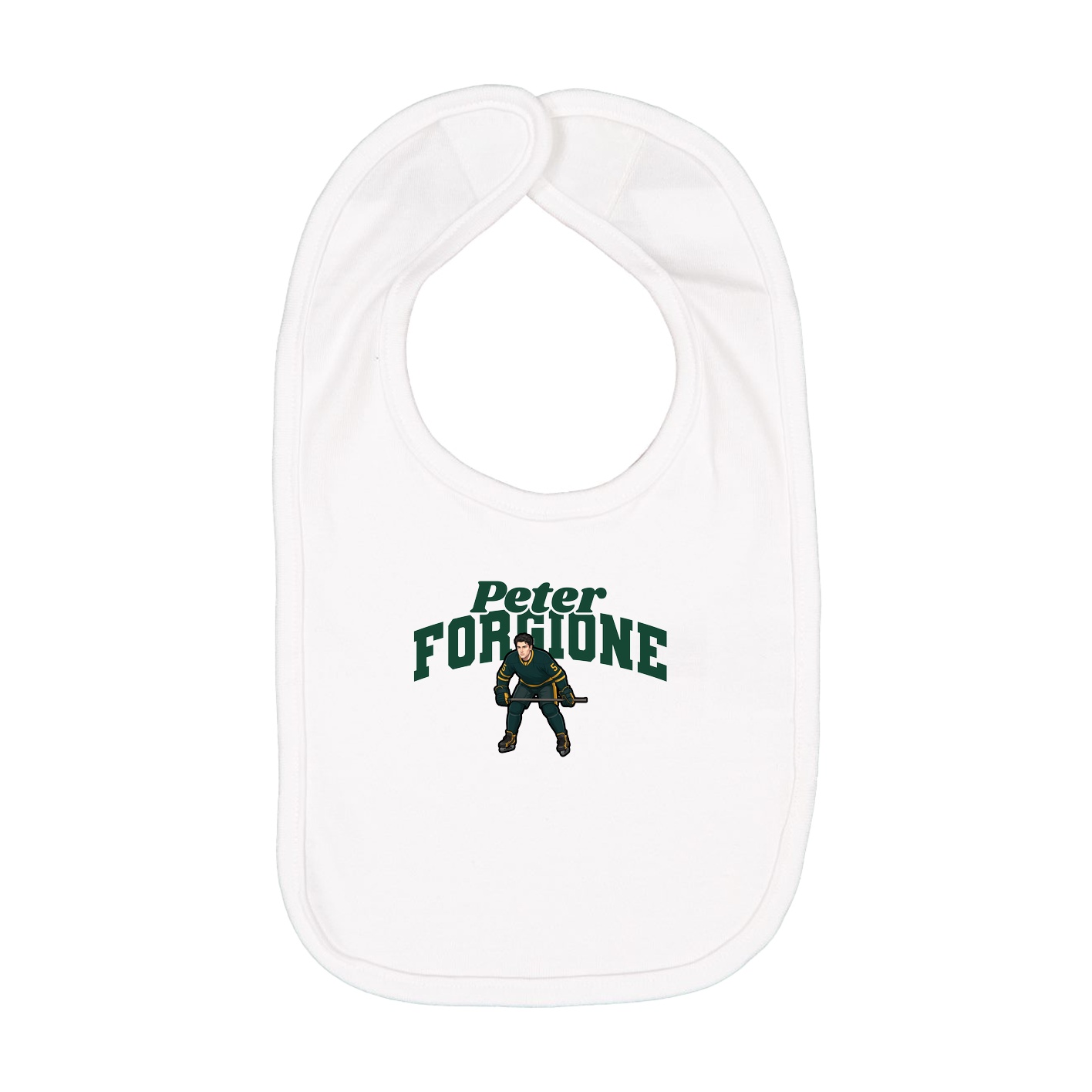 Infant Bib — Signature Arch in White