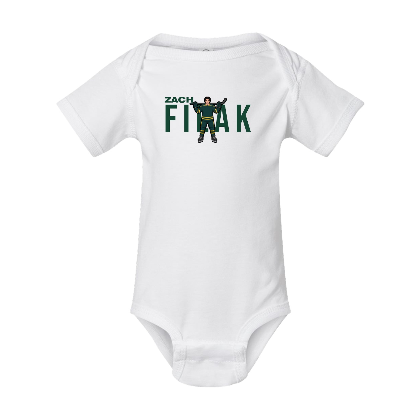 Baby Onesie — Player Name in White