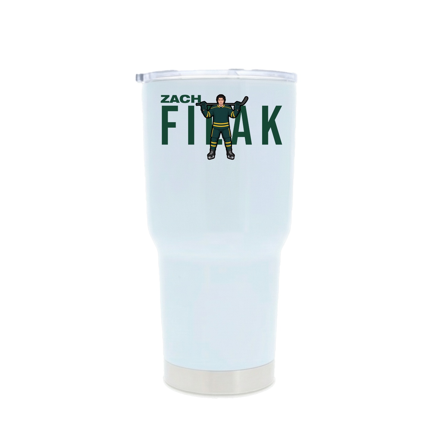 30oz Stainless Steel Tumbler — Player Name in White